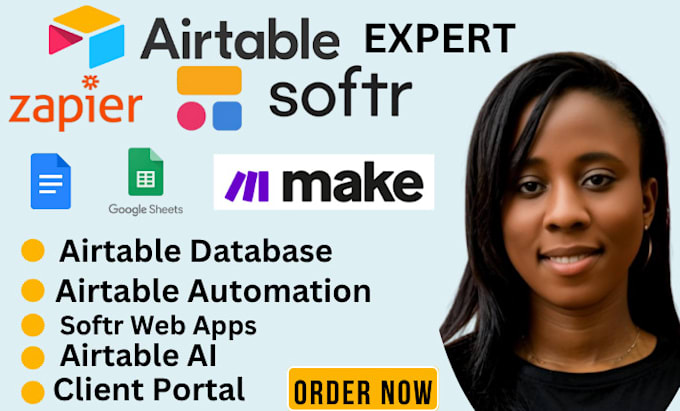 setup airtable, airtable automation, airtable database, client portal, softr, ai