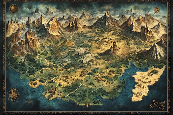make a fantasy map for your dnd game