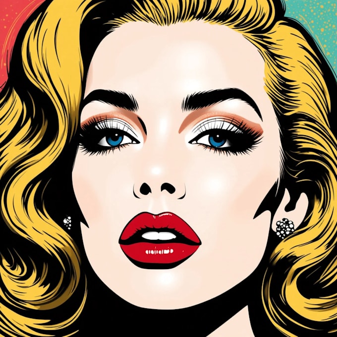 draw a pop art portrait