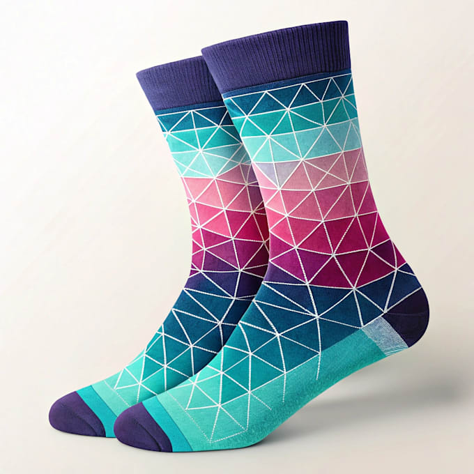 create beautiful socks design