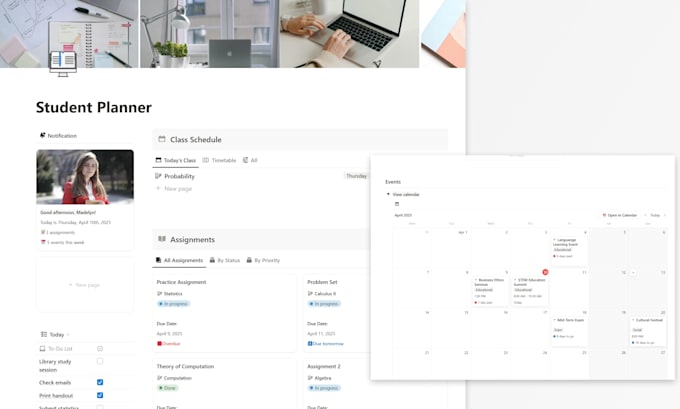 create customized notion template for resell