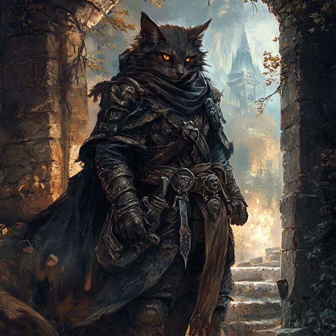 made a fantasy characters portrait for you