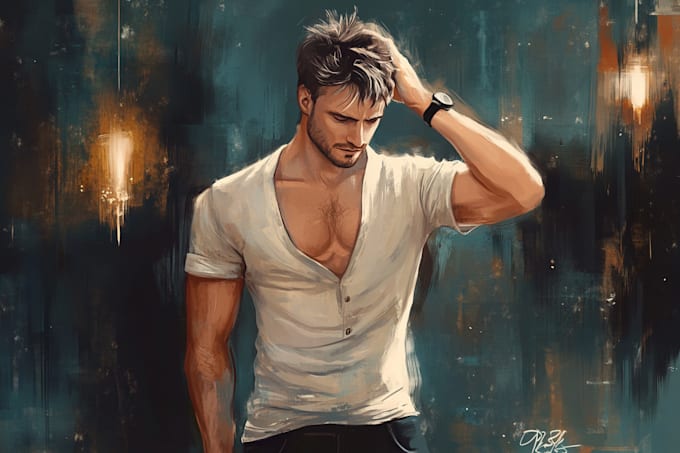 draw semi realistic portrait illustration
