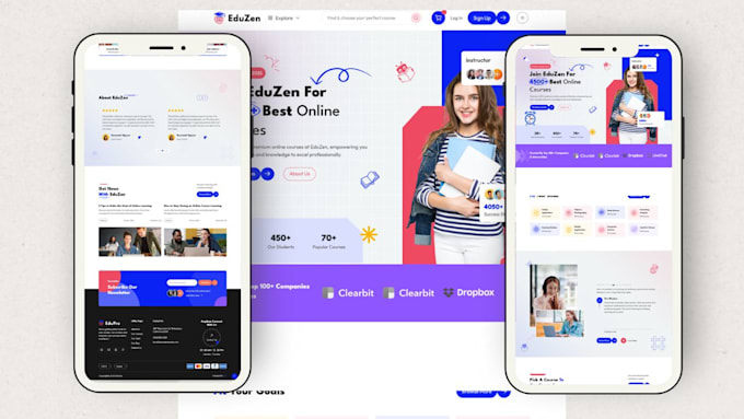 build online course website with wordpress lms and student portal