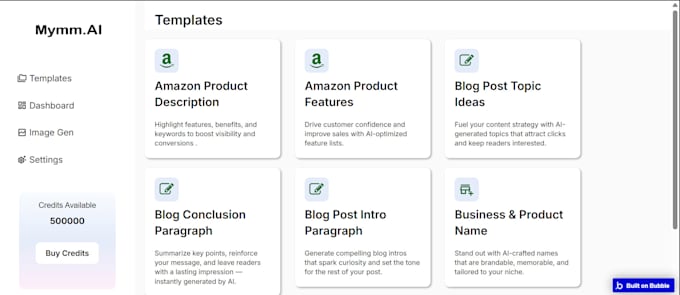 develop a custom bubble io website, bubble app, saas ai website, saas app