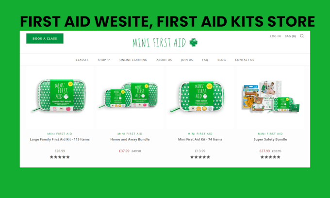 build first aid website first aid kits store first aid dropshipping store