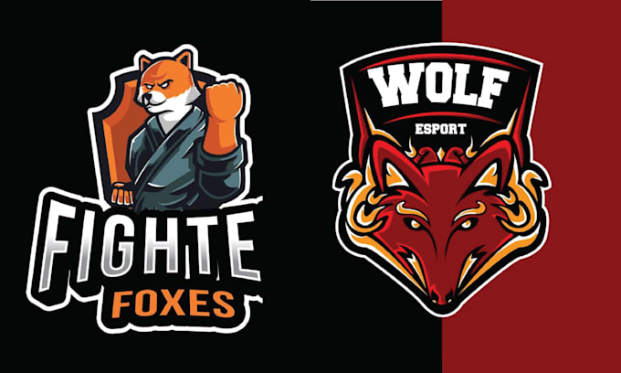 do amazing mascot animal wolf fox logo design
