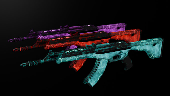 model game ready stylized or realistic 3d weapons and props