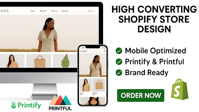 build a high converting shopify print on demand store with printfull or printify