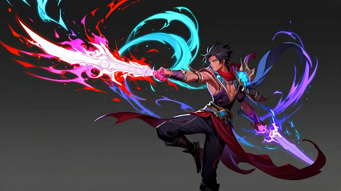 draw a fantasy concept art and dnd characters design