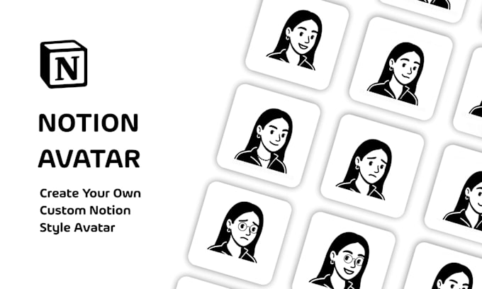 create your own custom notion style avatar design