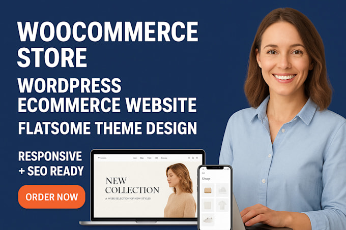 design woocommerce wordpress ecommerce website woodmart using flatsome theme