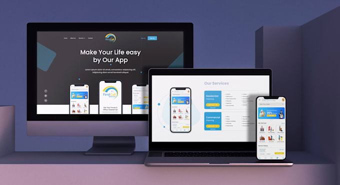 design responsive CRM saas web landing page dashboard UI UX prototype in figma