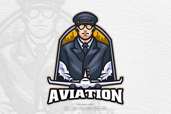 do aviation, pilot, bush aircraft or badge logo design