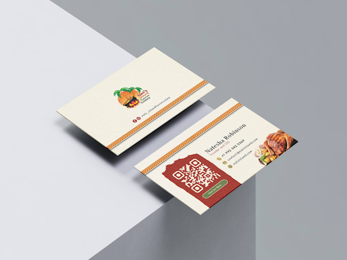 custom business card design with qr code
