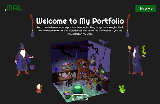 develop immersive websites with three js, r3f and gsap