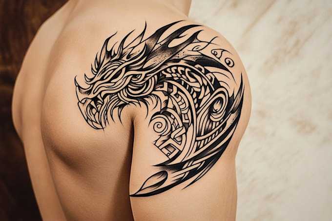 design a polynesian maori tribal tattoo