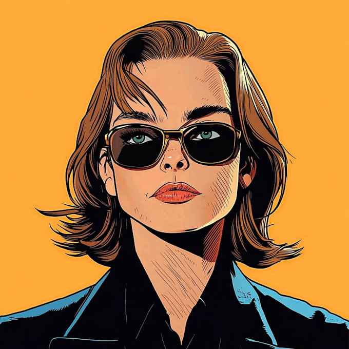 draw a portrait in a comic style