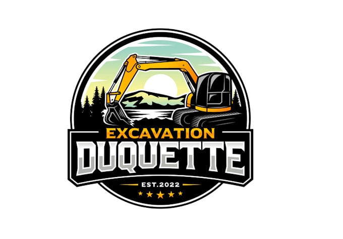 design high quality export excavator logo with free source file