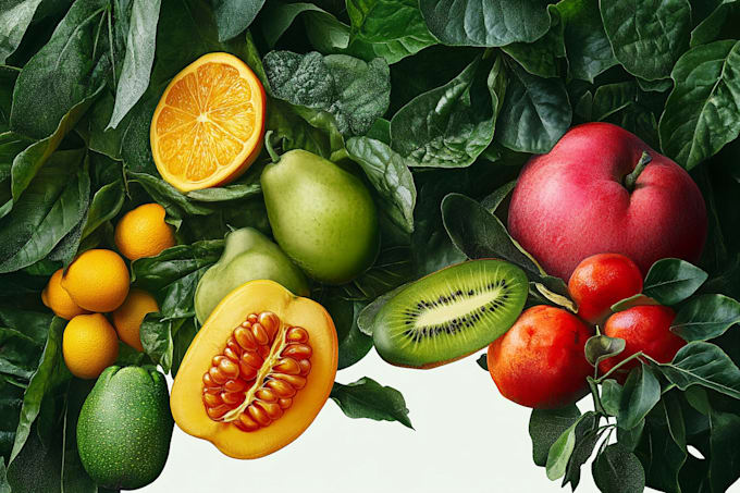 draw realistic plants, vegetables, fruits