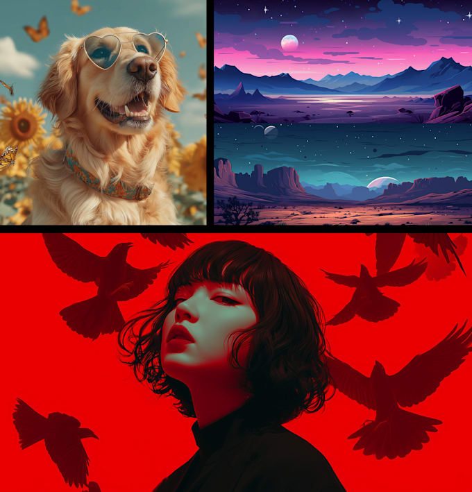 create for you quick ai art using midjourney advanced