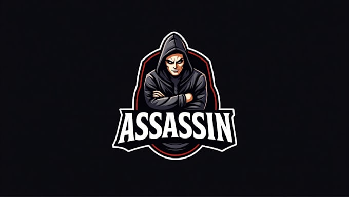 do assassin mascot logo design with company