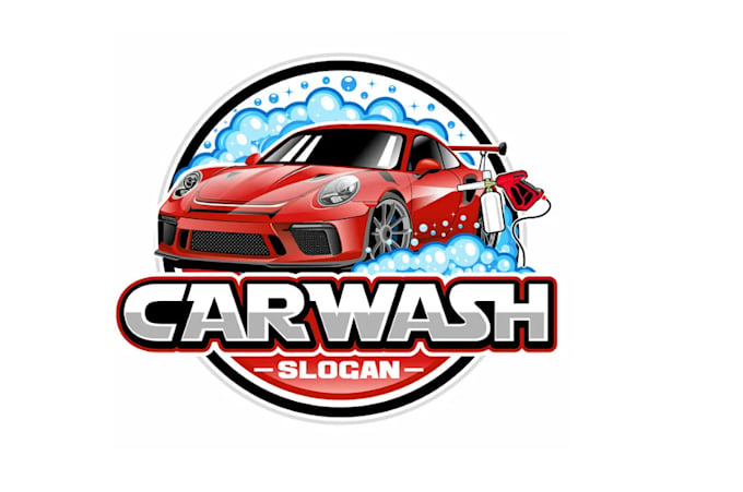 design high quality export car wash logo with free source file
