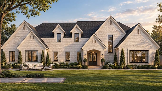 architecture, exterior and landscape 3d design visualization