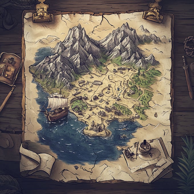 draw your fantasy city map