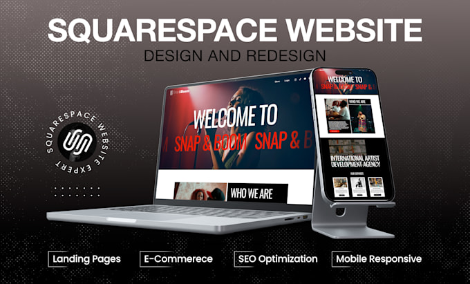 build responsive squarespace website, redesign squarespace website