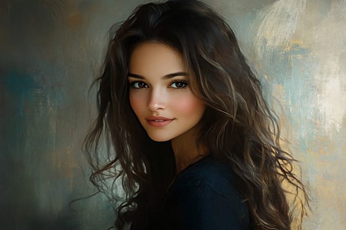 paint a realistic digital portrait