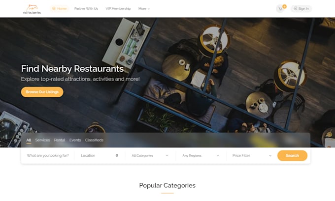 build business directory listing website