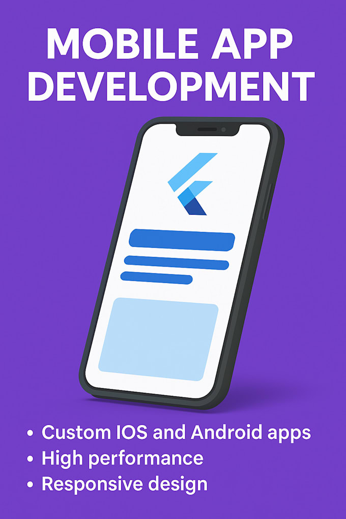 develop stunning flutter mobile apps for android and ios with clean UI and fast