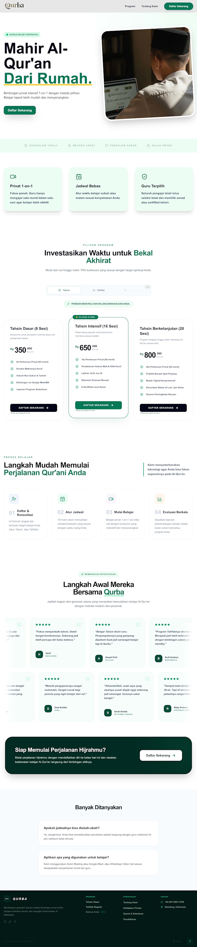 develop a premium nextjs website with tailwind CSS