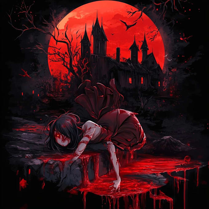 draw horror fantasy style