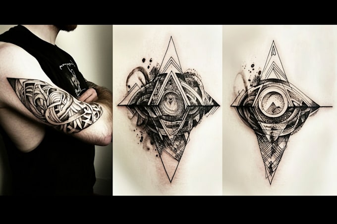 design a custom geometric tattoo design