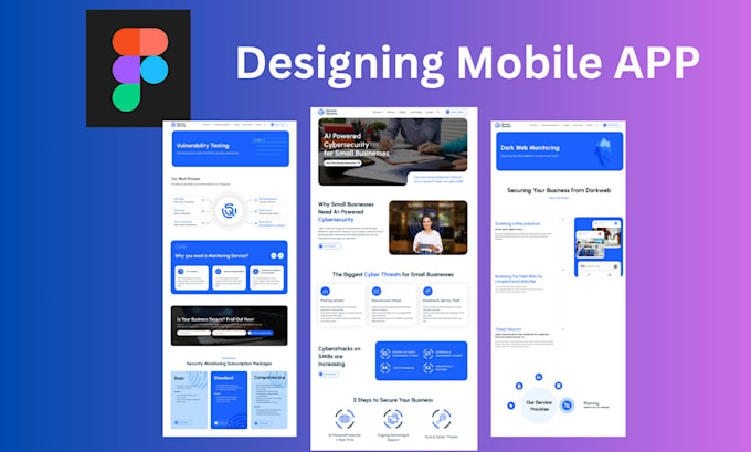 create mobile app design UI UX using figma