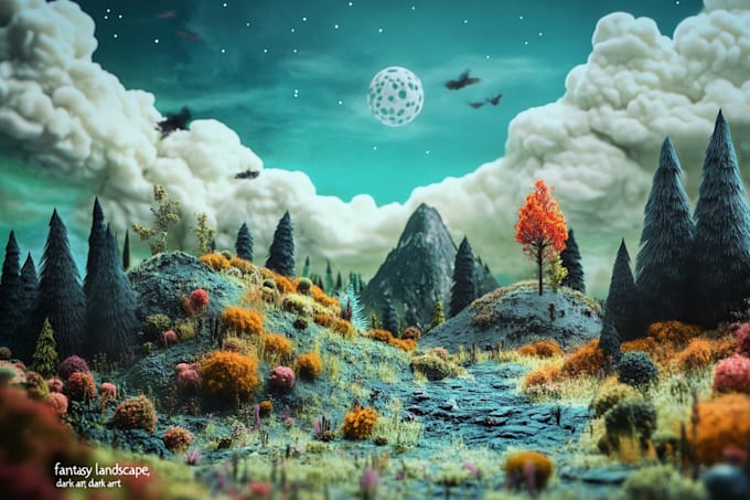 create concept art, fantasy landscapes, background scenes