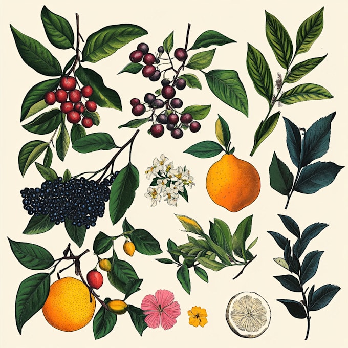 make realistic scientific, anatomical botanical illustration