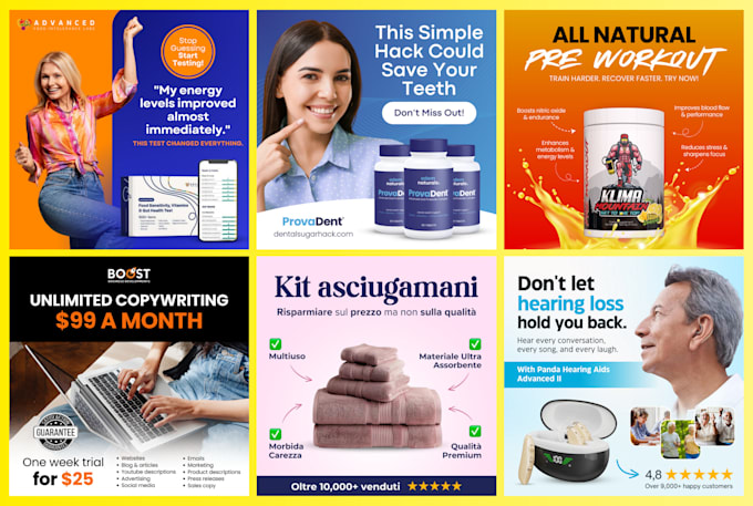 make creative ad designs, unique ads, best selling ads