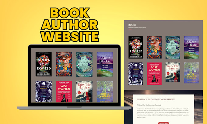 build book author website, author website, ebook website to sell online