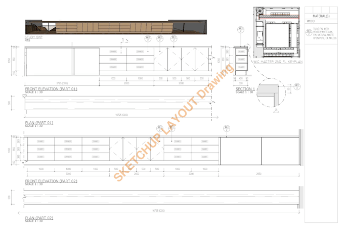 3d modeling in sketchup or present it to professional layout