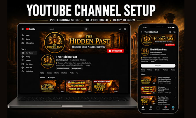 create and setup  youtube channel with monetization