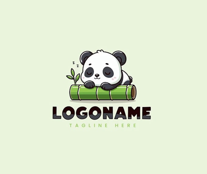 design a panda logo in short time
