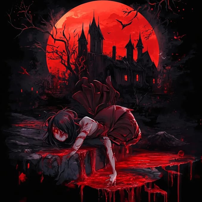 draw horror fantasy style
