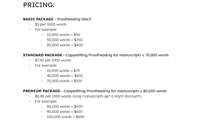 copyedit and proofread your fiction novel