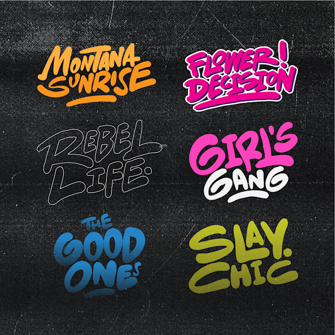 do custom hand lettering logo