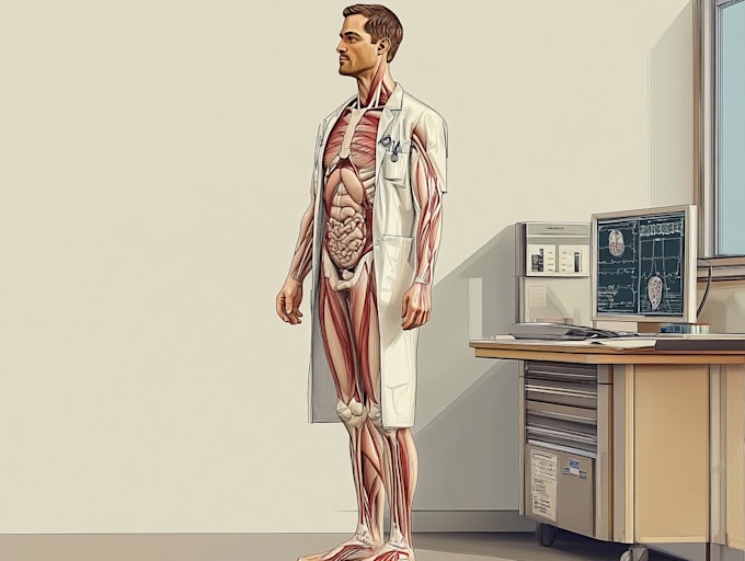 make realistic scientific illustration in my art