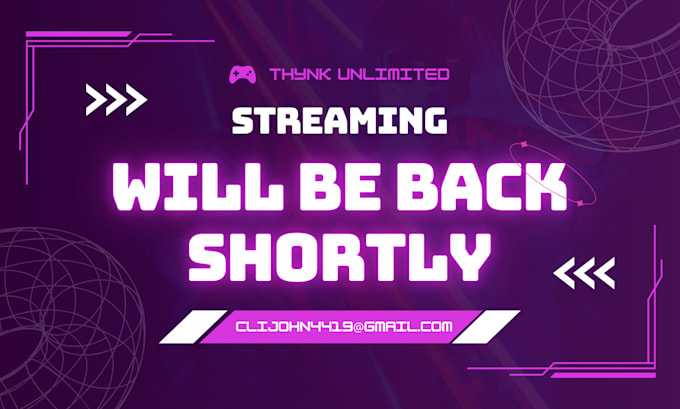 create an unique, animated and stylish starting soon screen for all streamers