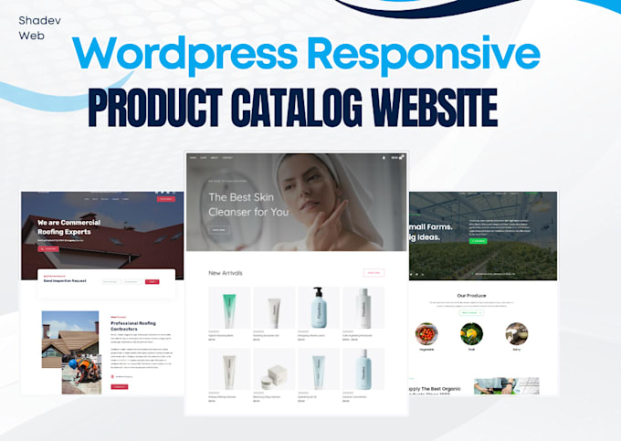 create product catalog website with free hosting
